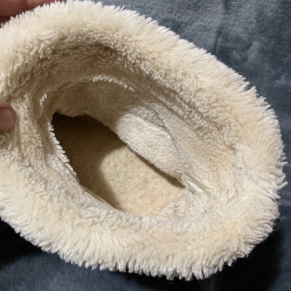 Minnetonka Slipper Boots Womens L 8-9 Rainbow Knit Faux Fur Cottage44048 - Picture 12 of 15